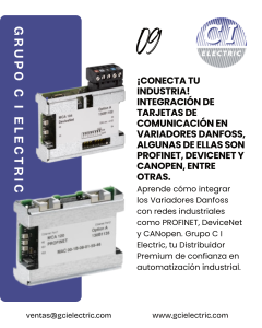 Integración de Tarjetas de Comunicación en Variadores Danfoss
