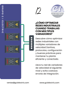 Como optimizar redes industriales cuando trabajas con multiples variadores de velocidad