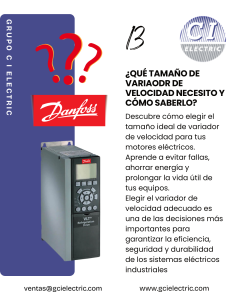 ¿Qué tamaño de Variador necesito y cómo saberlo?