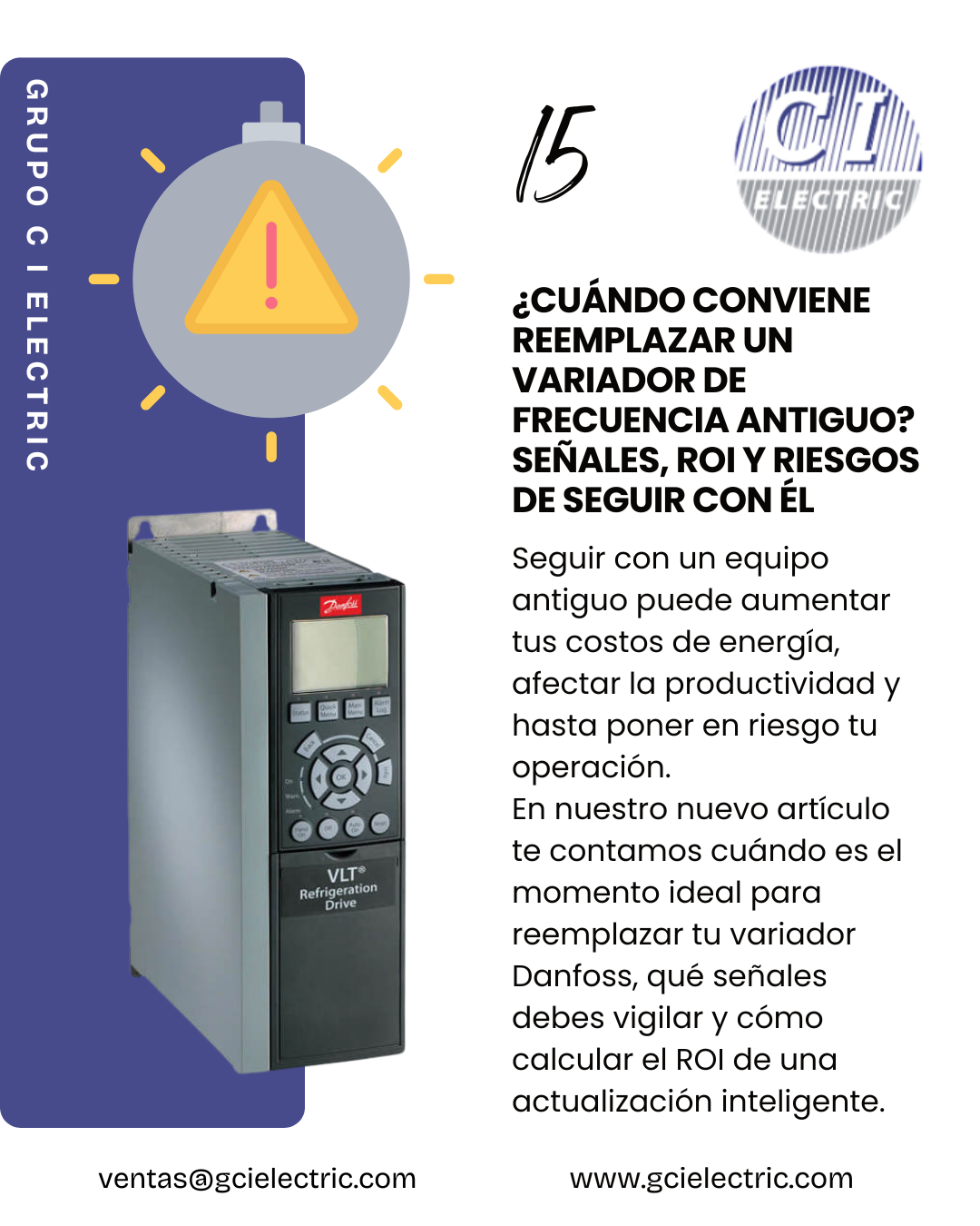 ¿Cuándo conviene reemplazar un variador de frecuencia antiguo? Señales, ROI y riesgos de seguir con él