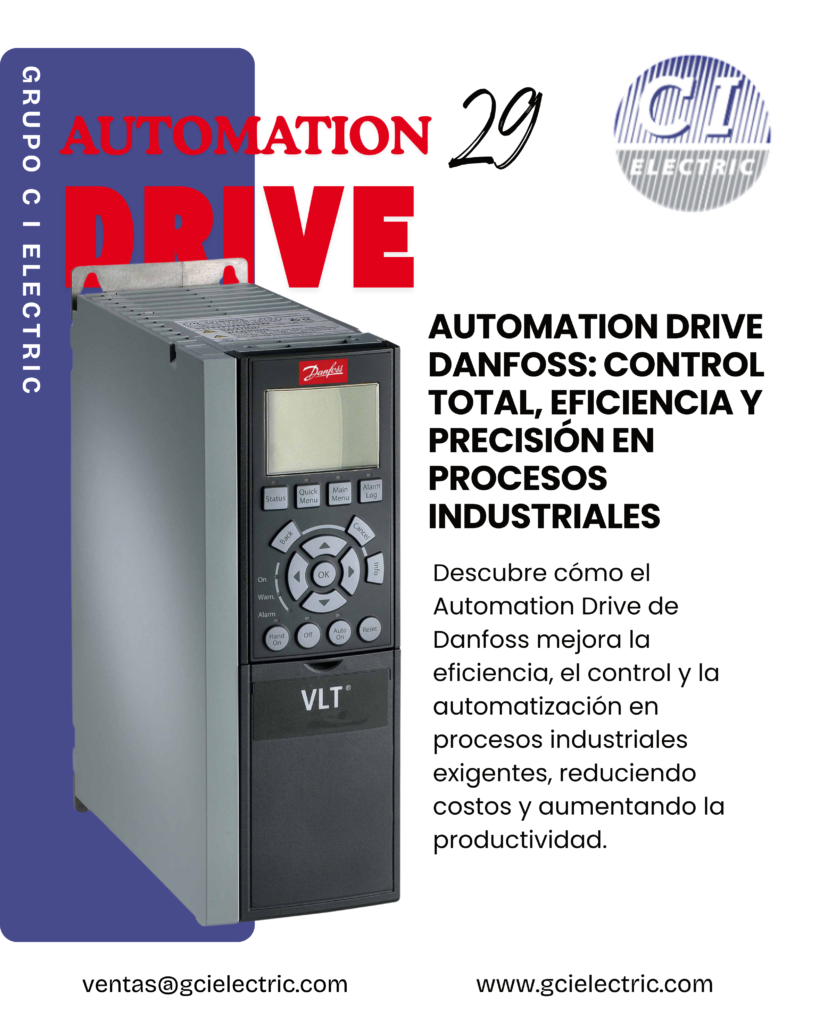Automation Drive Danfoss, control total, eficiencia y precisión en procesos industriales B