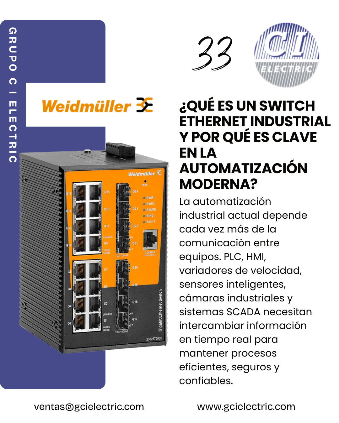 ¿Qué es un switch Ethernet industrial y por qué es clave en la automatización moderna?