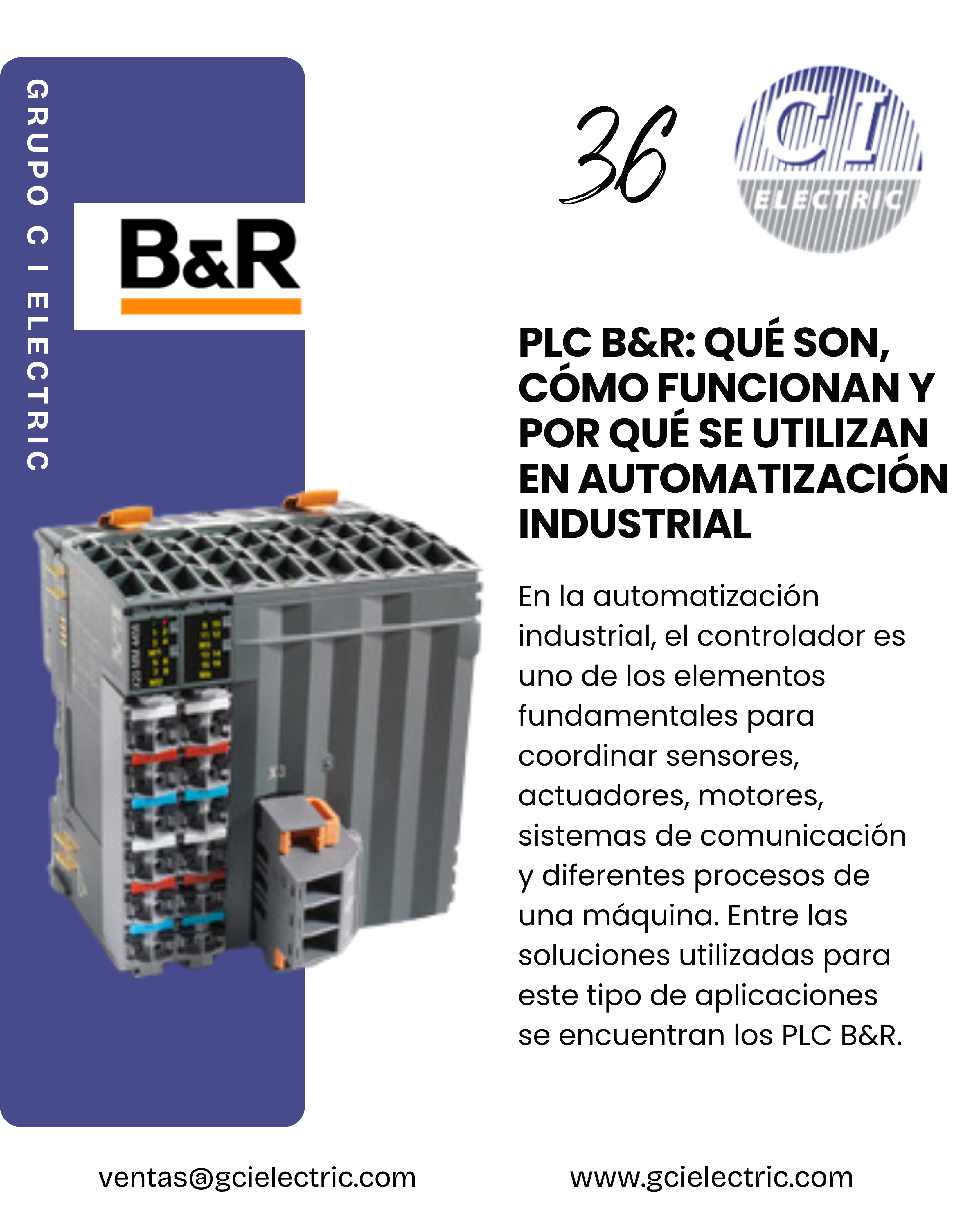 PLC B&R: qué son, cómo funcionan y por qué se utilizan en automatización industrial